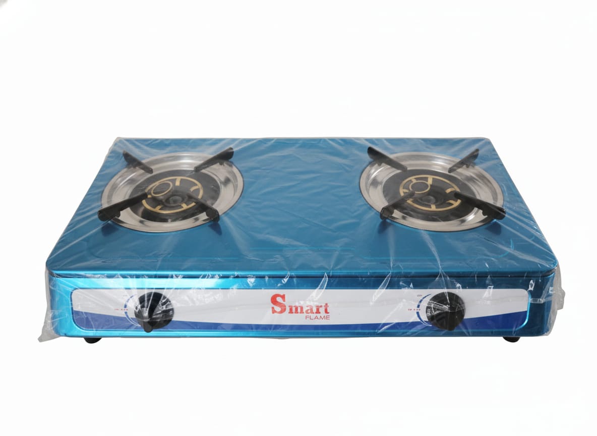Smart Flame 2-Burner Stainless Steel Gas Stove